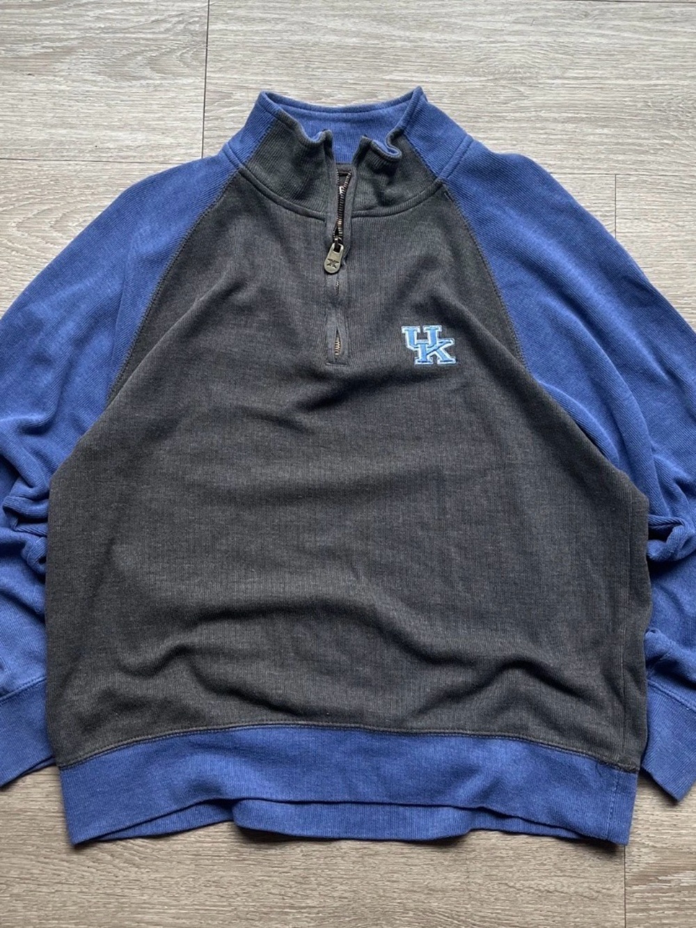 Kentucky Wildcats Pressbox Men's Quarter Zip Pullover Size Medium Preppy NCAA